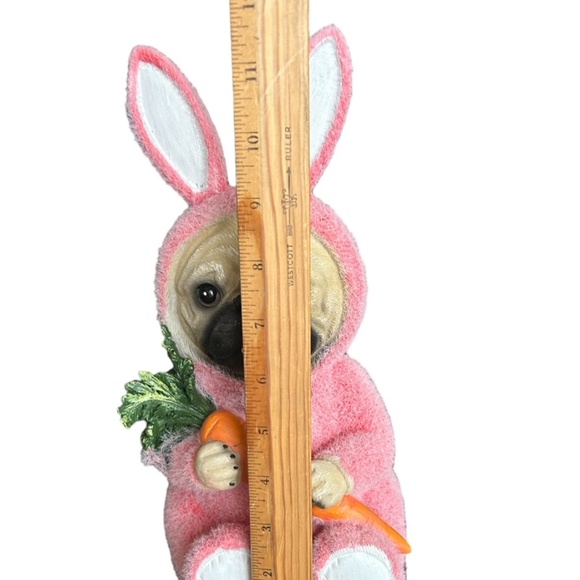 Pink Easter Bunny Pug - Picture 5 of 9